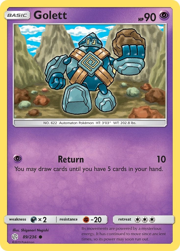 Image for Golett (SM - Cosmic Eclipse) (89/236) - Pokemon