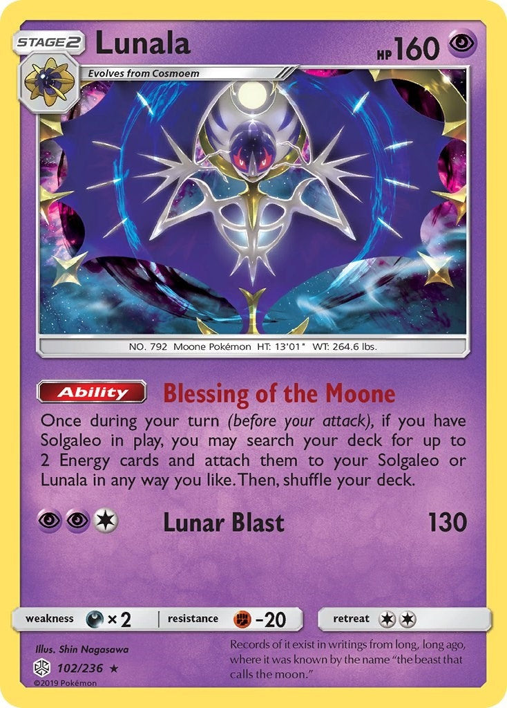Image for Lunala (SM - Cosmic Eclipse) (102/236) - Pokemon