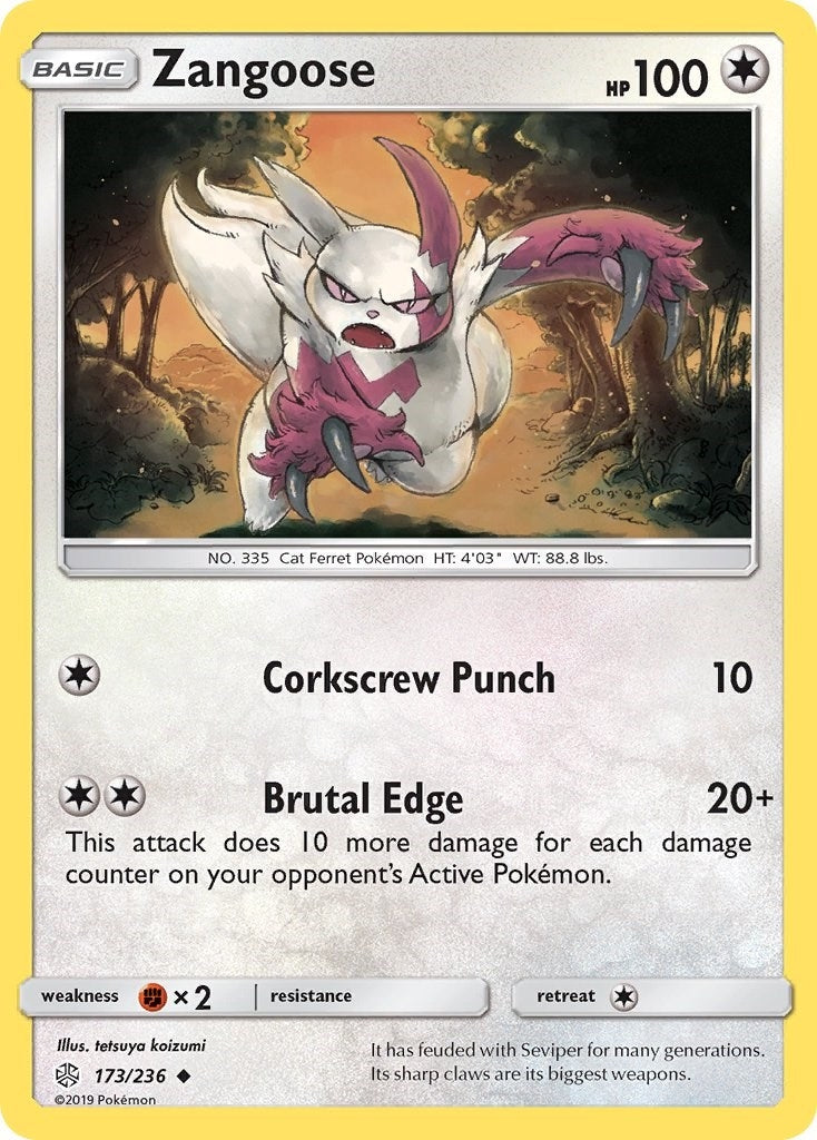 Image for Zangoose (SM - Cosmic Eclipse) (173/236) - Pokemon