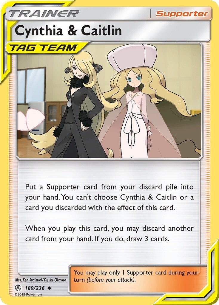 Image for Cynthia & Caitlin (SM - Cosmic Eclipse) (189/236) - Pokemon