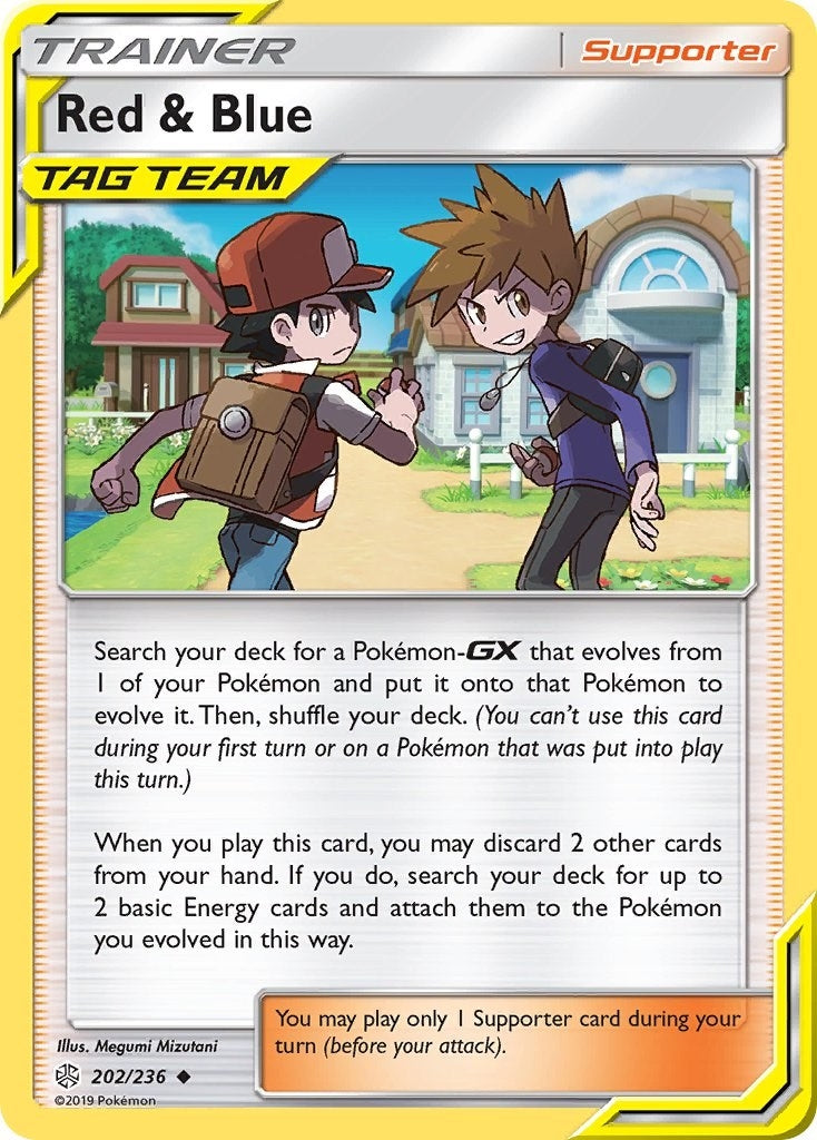 Image for Red & Blue (SM - Cosmic Eclipse) (202/236) - Pokemon