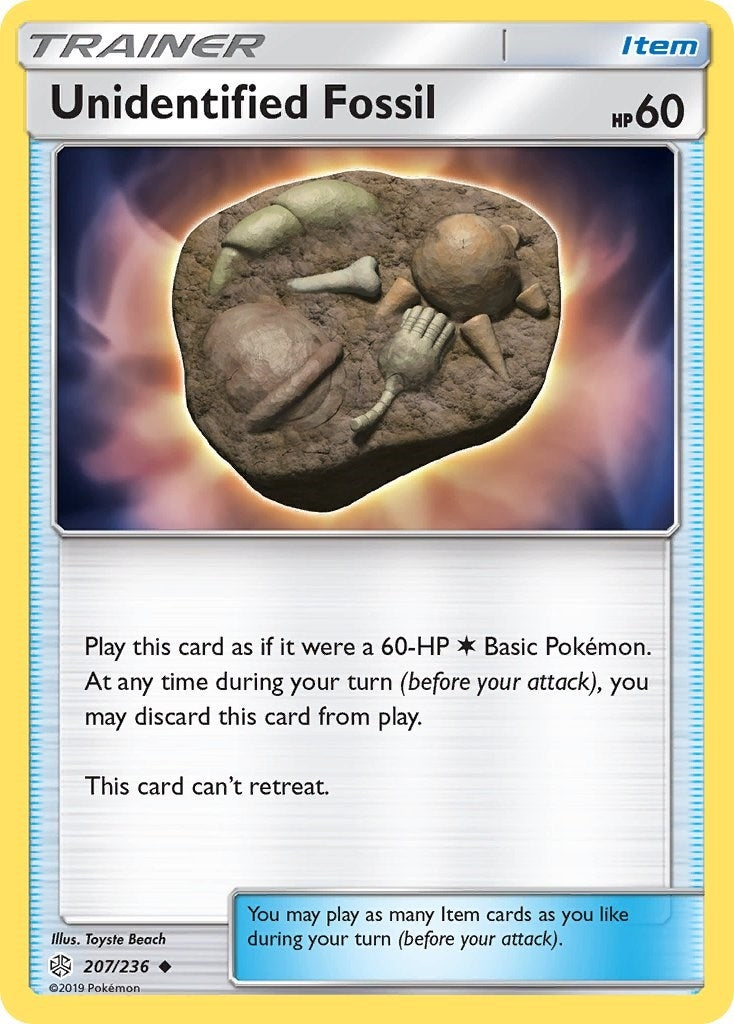 Image for Unidentified Fossil (SM - Cosmic Eclipse) (207/236) - Pokemon