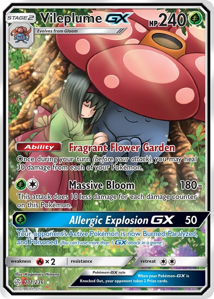 Image for Vileplume GX (Full Art) (SM - Cosmic Eclipse) (211/236) - Pokemon