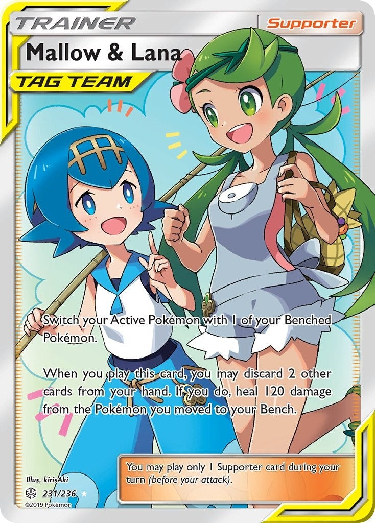 Image for Mallow & Lana (Full Art) (SM - Cosmic Eclipse) (231/236) - Pokemon