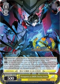 Image for Protagonist as JOKER: Destiny Awaits (BCS 2017 World Finals) (Bushiroad Event Cards) (PS/BCS2017/WS01EN PR) - Weiss Schwarz