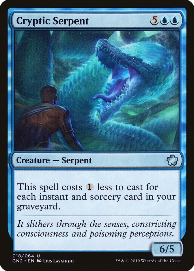 Image for Cryptic Serpent (Magic Game Night 2019) (18) - Magic: The Gathering