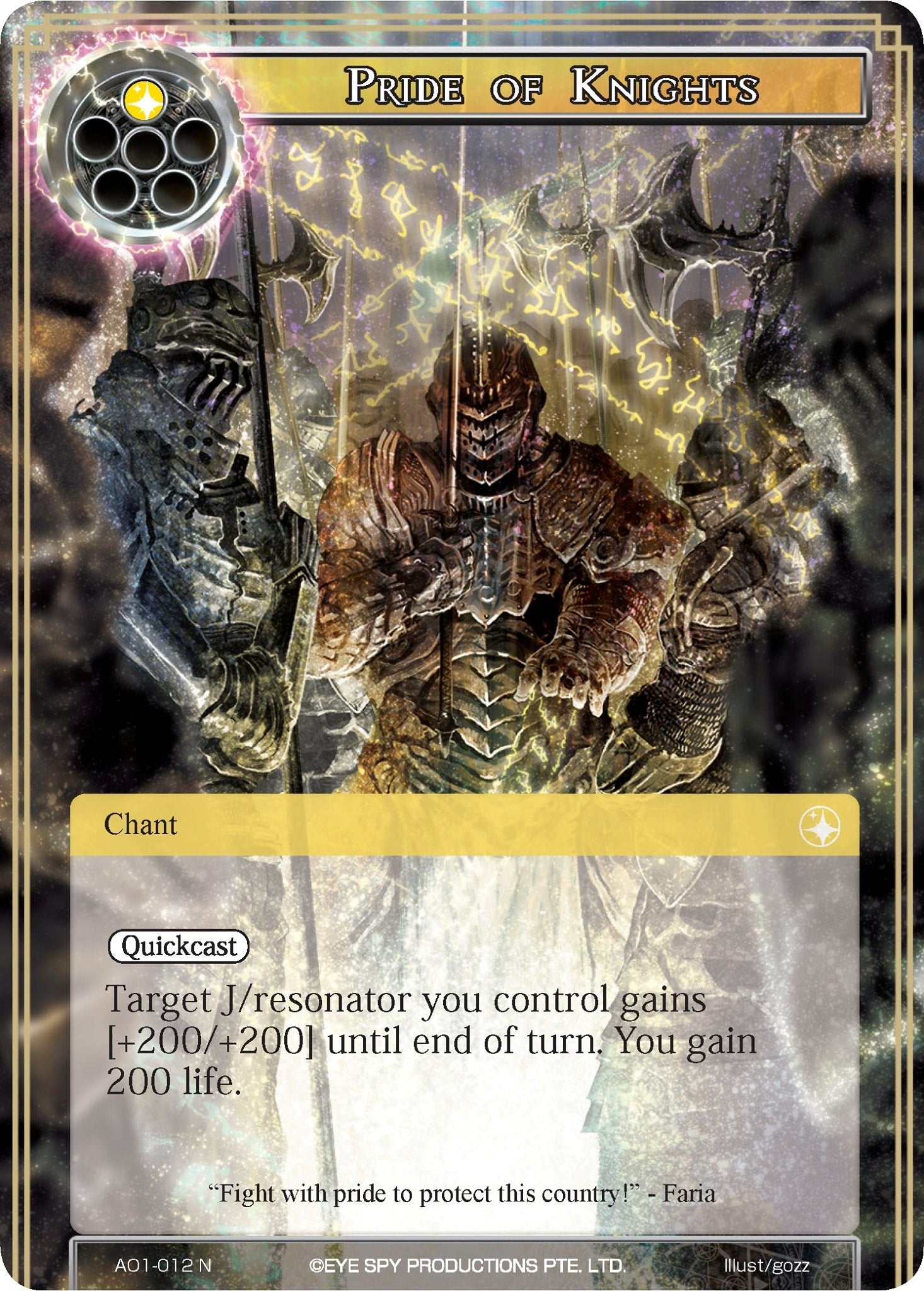 Image for Pride of Knights (Alice Origin) (AO1-012) - Force of Will