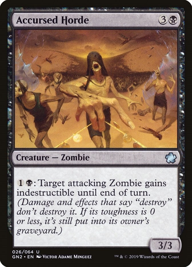 Image for Accursed Horde (Magic Game Night 2019) (26) - Magic: The Gathering
