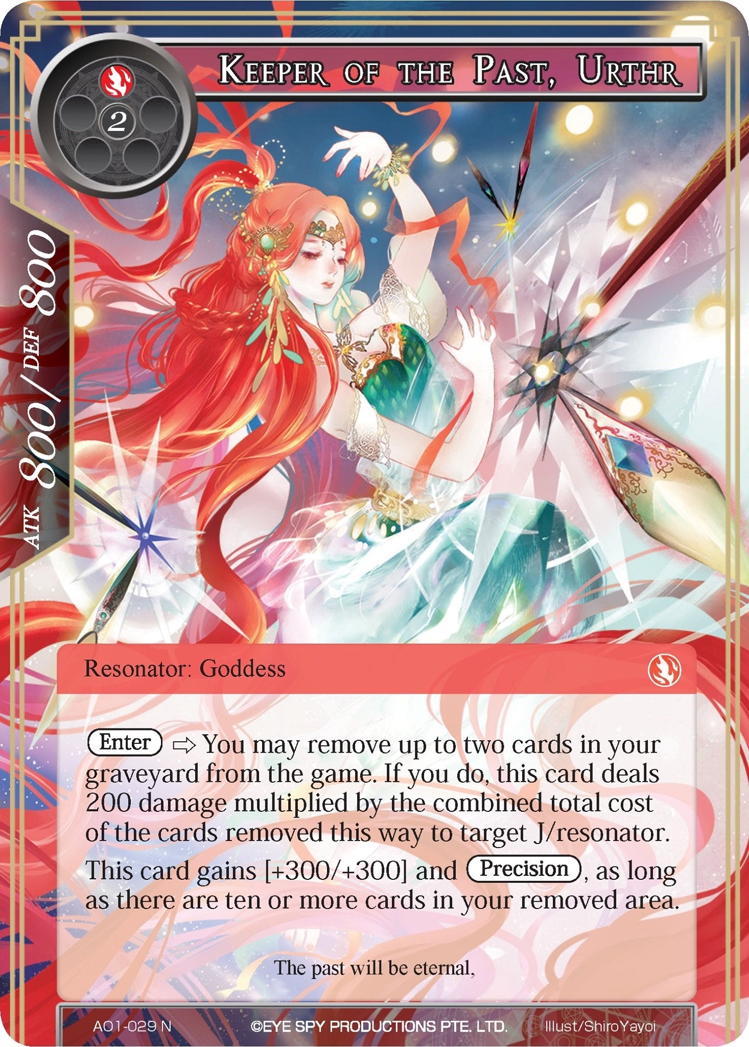Image for Keeper of the Past, Urthr (Alice Origin) (AO1-029) - Force of Will