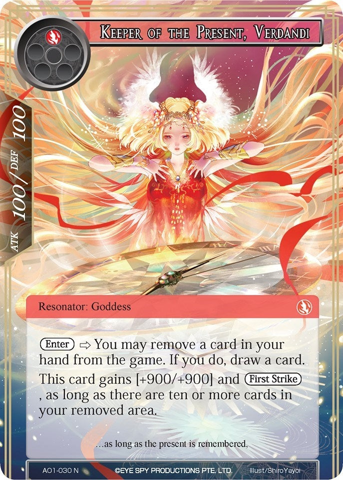 Image for Keeper of the Present, Verdandi (Alice Origin) (AO1-030) - Force of Will