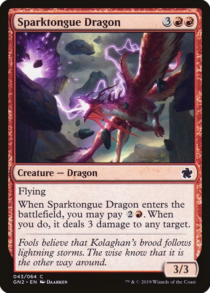 Image for Sparktongue Dragon (Magic Game Night 2019) (43) - Magic: The Gathering