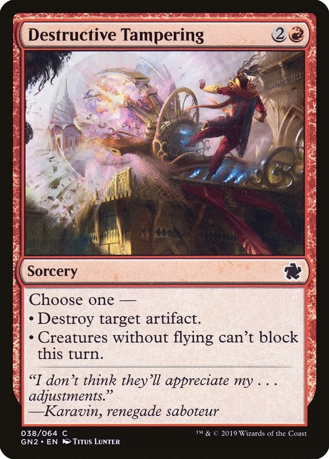 Image for Destructive Tampering (Magic Game Night 2019) (38) - Magic: The Gathering