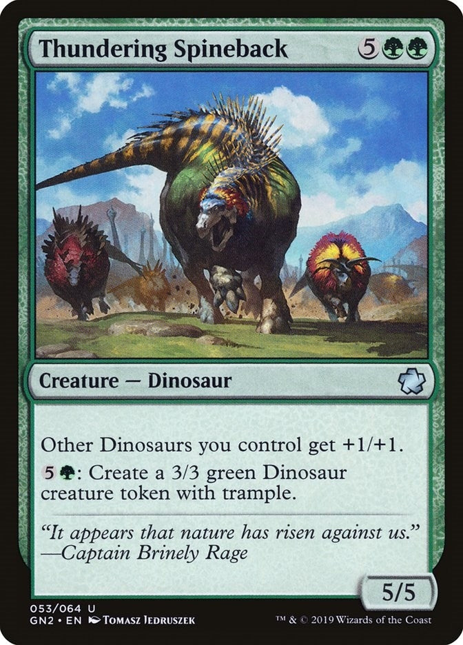 Image for Thundering Spineback (Magic Game Night 2019) (53) - Magic: The Gathering