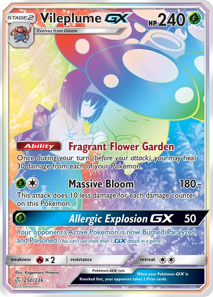 Image for Vileplume GX (Secret) (SM - Cosmic Eclipse) (250/236) - Pokemon