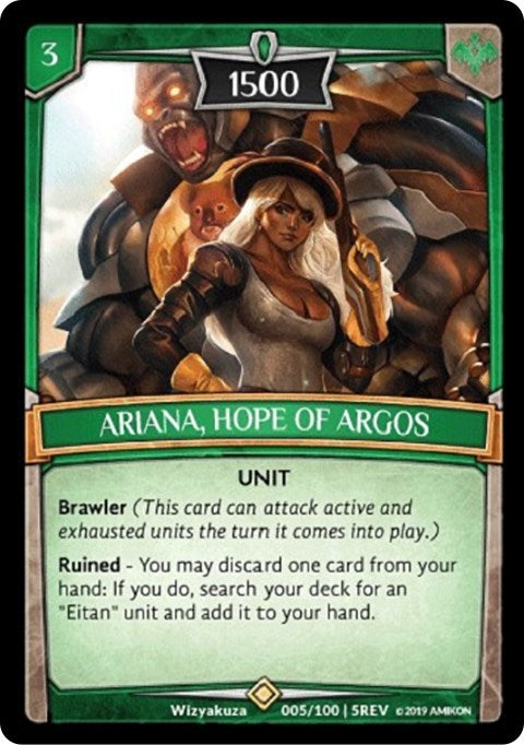 Image for Ariana, Hope of Argos (Revelations) (5/100 | 5REV) - Argent Saga TCG