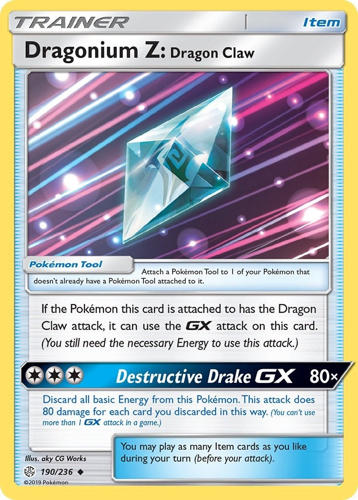 Image for Dragonium Z: Dragon Claw (SM - Cosmic Eclipse) (190/236) - Pokemon