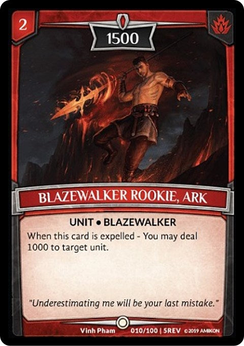 Image for Blazewalker Rookie, Ark (Revelations) (10/100 | 5REV) - Argent Saga TCG