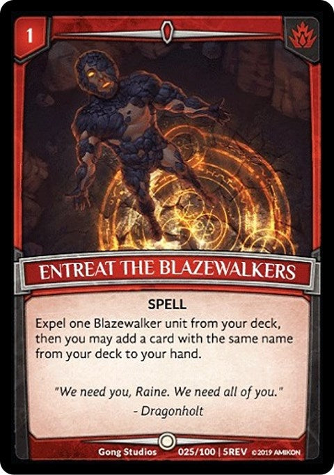 Image for Entreat the Blazewalkers (Revelations) (25/100 | 5REV) - Argent Saga TCG