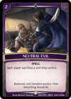 Image for Neutral Evil (Revelations) (56/100 | 5REV) - Argent Saga TCG