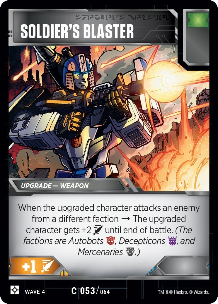Image for Soldier's Blaster (War for Cybertron: Siege II) (53) - Transformers TCG