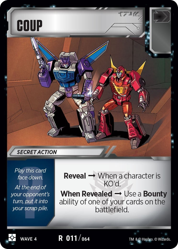 Image for Coup (War for Cybertron: Siege II) (11) - Transformers TCG