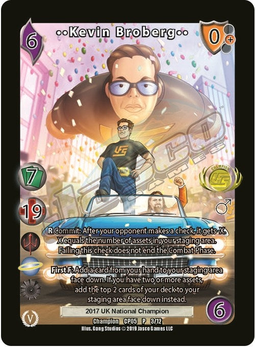 Image for Kevin Broberg (Champion Batch V Promo) (UniVersus Promos) (3) - UniVersus