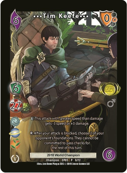 Image for Tim Keefe 3 (Champion Batch V Promo) (UniVersus Promos) (6) - UniVersus