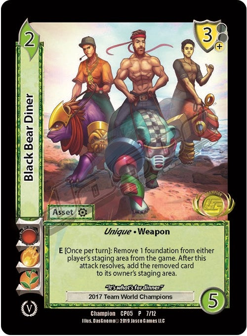 Image for Black Bear Diner (Champion Batch V Promo) (UniVersus Promos) (7) - UniVersus