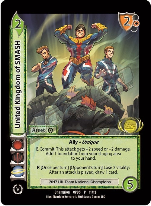 Image for United Kindom of SMASH (Champion Batch V Promo) (UniVersus Promos) (11) - UniVersus
