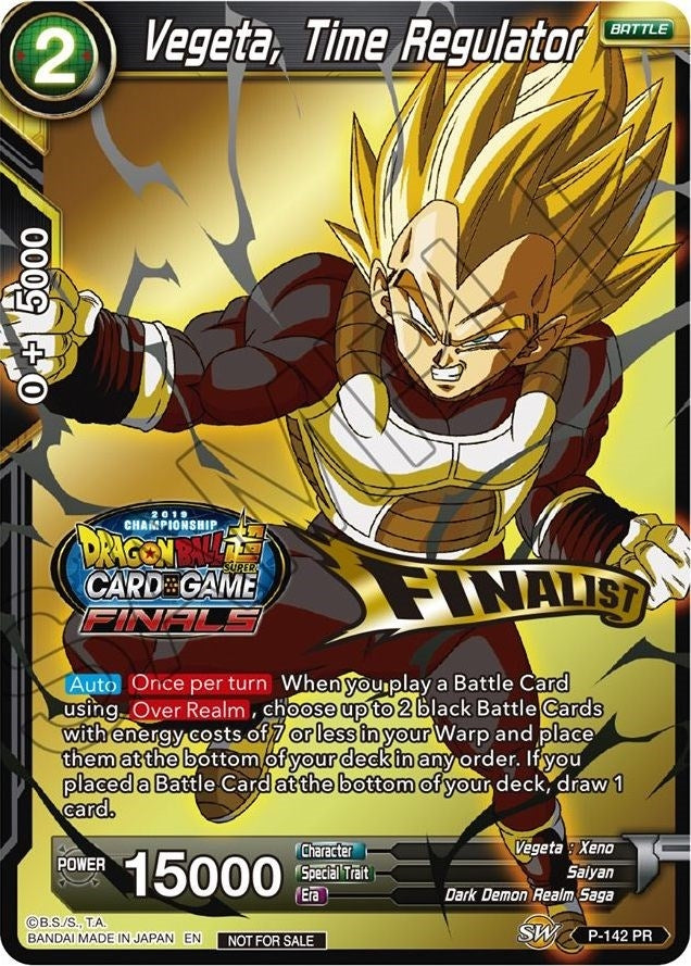 Image for Vegeta, Time Regulator (Championship Final 2019) (Finalist) (Tournament Promotion Cards) (P-142) - Dragon Ball Super: Masters
