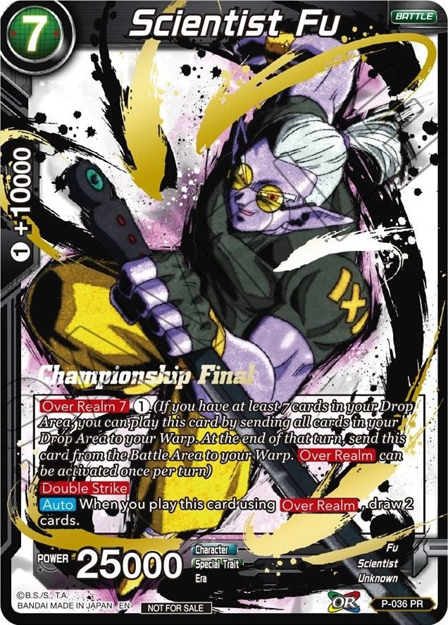 Image for Scientist Fu (Championship Final 2019) (Tournament Promotion Cards) (P-036) - Dragon Ball Super: Masters