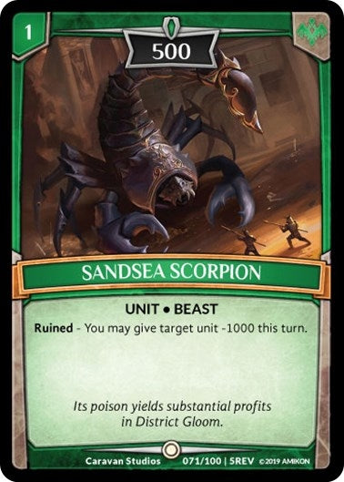 Image for Sandsea Scorpion (Revelations) (71/100 | 5REV) - Argent Saga TCG