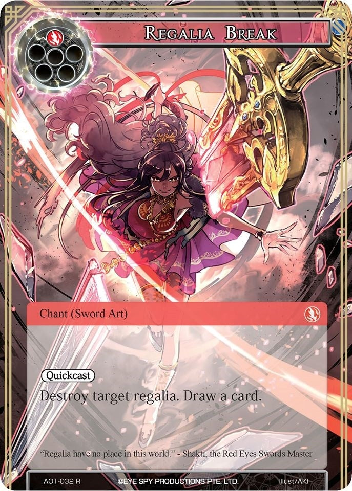 Image for Regalia Break (Alice Origin) (AO1-032) - Force of Will