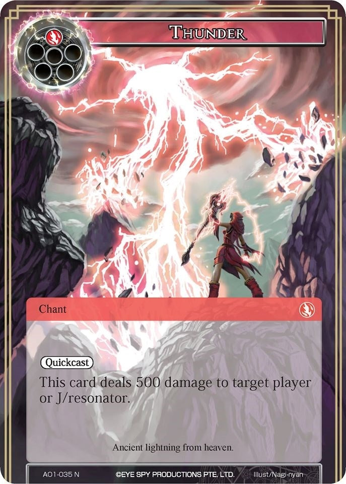 Image for Thunder (Alice Origin) (AO1-035) - Force of Will
