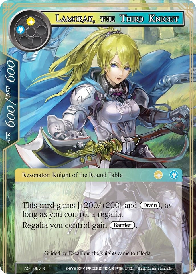 Image for Lamorak, the Third Knight (Alice Origin) (AO1-057) - Force of Will