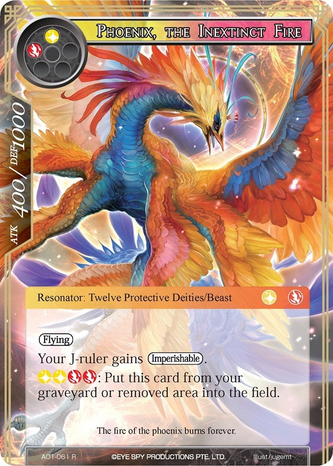 Image for Phoenix, the Inextinct Fire (Alice Origin) (AO1-061) - Force of Will