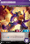 Image for Raider Kickback - Infantry Soldier (War for Cybertron: Siege II) (T33) - Transformers TCG