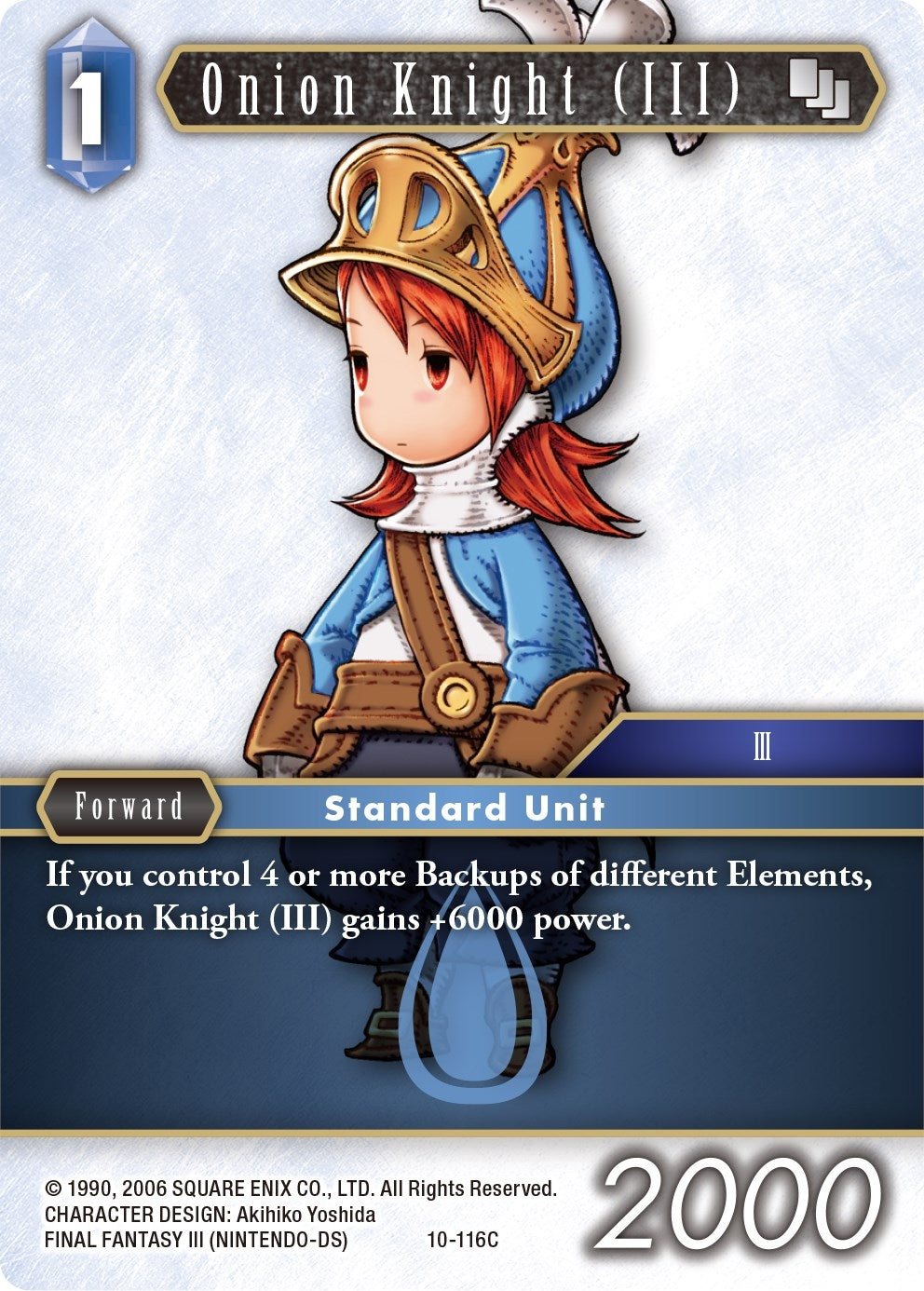 Image for Onion Knight (III) - 10-116C (Refia) (Opus X) (10-116C) - Final Fantasy TCG