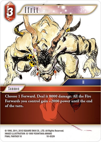Image for Ifrit (Opus X) (10-002H) - Final Fantasy TCG