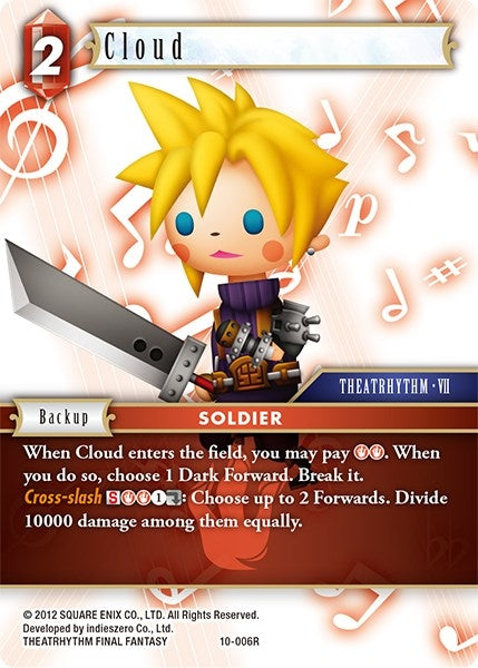 Image for Cloud (Opus X) (10-006R) - Final Fantasy TCG
