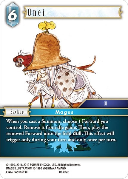 Image for Unei (Opus X) (10-023H) - Final Fantasy TCG