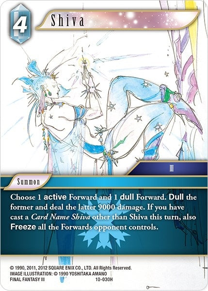 Image for Shiva (Opus X) (10-030H) - Final Fantasy TCG
