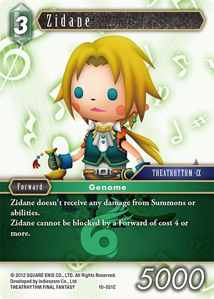 Image for Zidane (Opus X) (10-051C) - Final Fantasy TCG