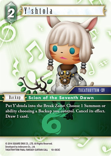 Image for Y'shtola (Opus X) (10-063C) - Final Fantasy TCG