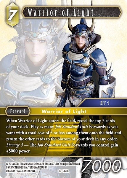 Image for Warrior of Light (Opus X) (10-065L) - Final Fantasy TCG