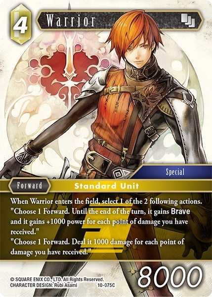 Image for Warrior (Opus X) (10-075C) - Final Fantasy TCG