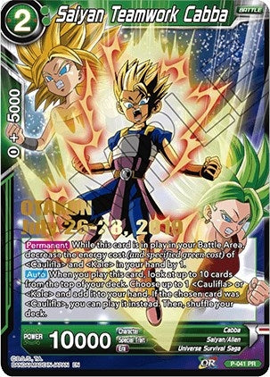 Image for Saiyan Teamwork Cabba (OTAKON 2019) (Promotion Cards) (P-041) - Dragon Ball Super: Masters