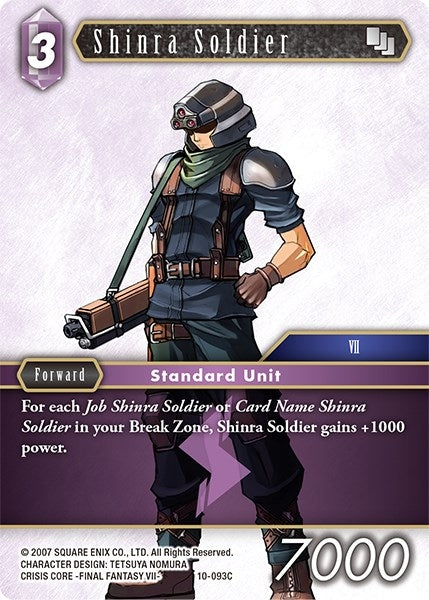 Image for Shinra Soldier (Opus X) (10-093C) - Final Fantasy TCG