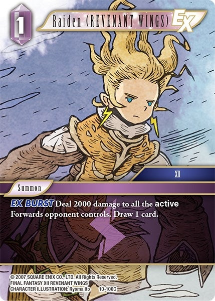 Image for Raiden (REVENANT WINGS) EX (Opus X) (10-100C) - Final Fantasy TCG