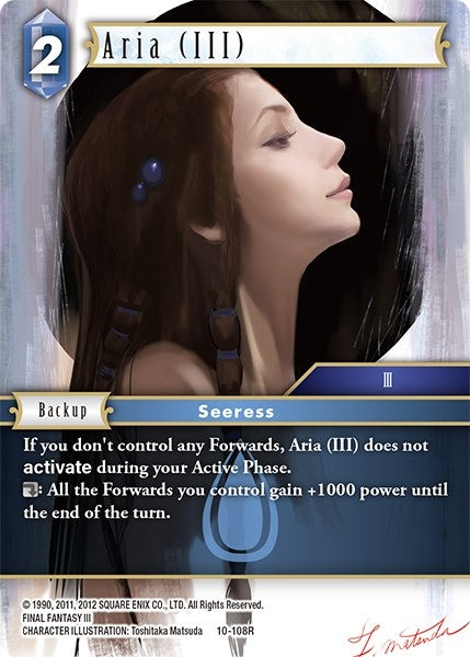 Image for Aria (III) (Opus X) (10-108R) - Final Fantasy TCG
